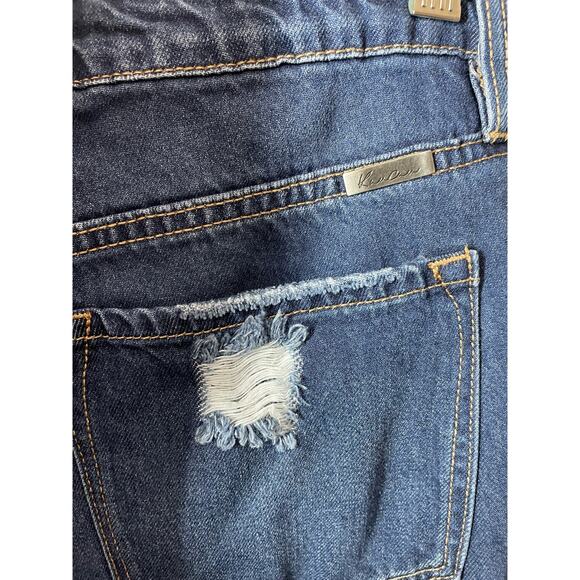 KanCan Estilo Distressed Ripped Knee Jeans sz 27 Womens Blue KC7825D - Picture 6 of 6